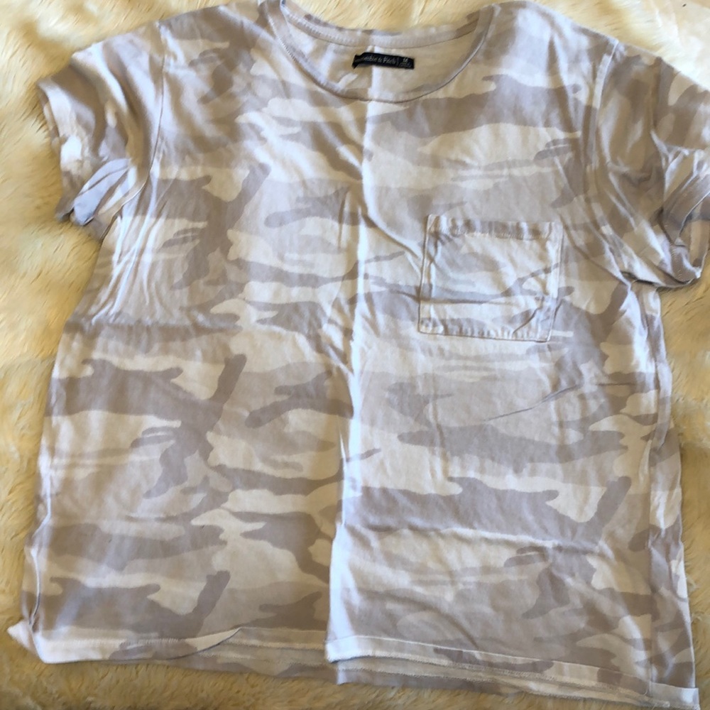 White and grey camo shirt
